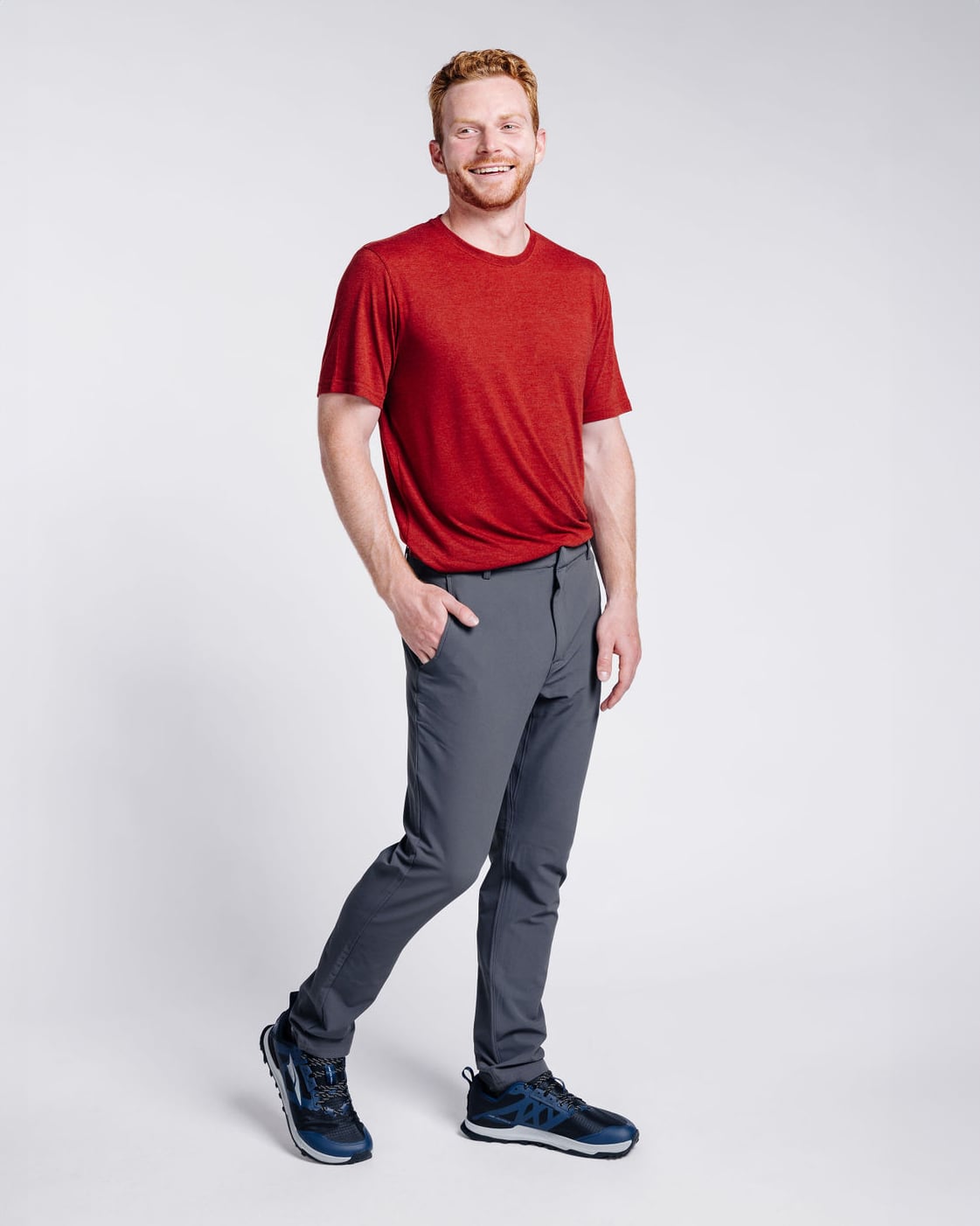 Logan: 6'1, 187 lbs wearing size 32x32.