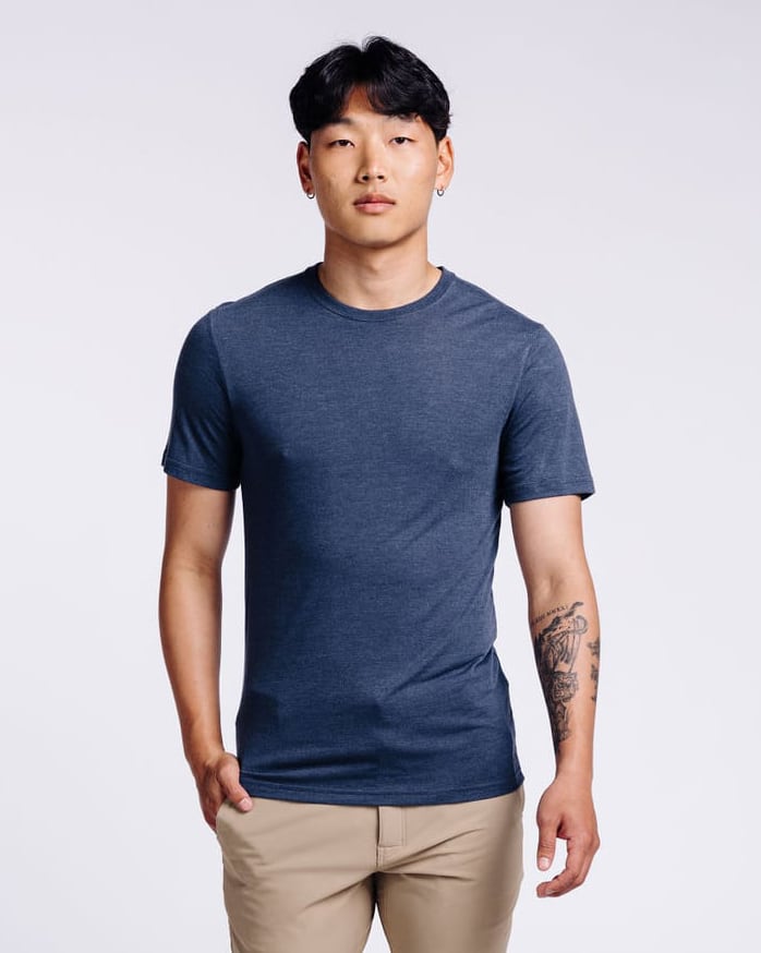 Minjae: 5'10, 160 lbs wearing size small.