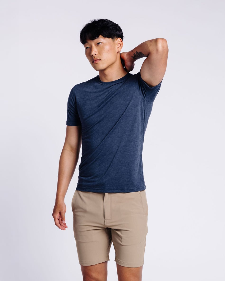 Minjae: 5'10, 160 lbs wearing size small.